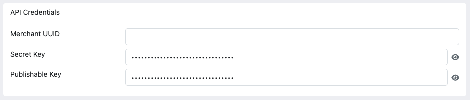 API Credentials in EC-CUBE